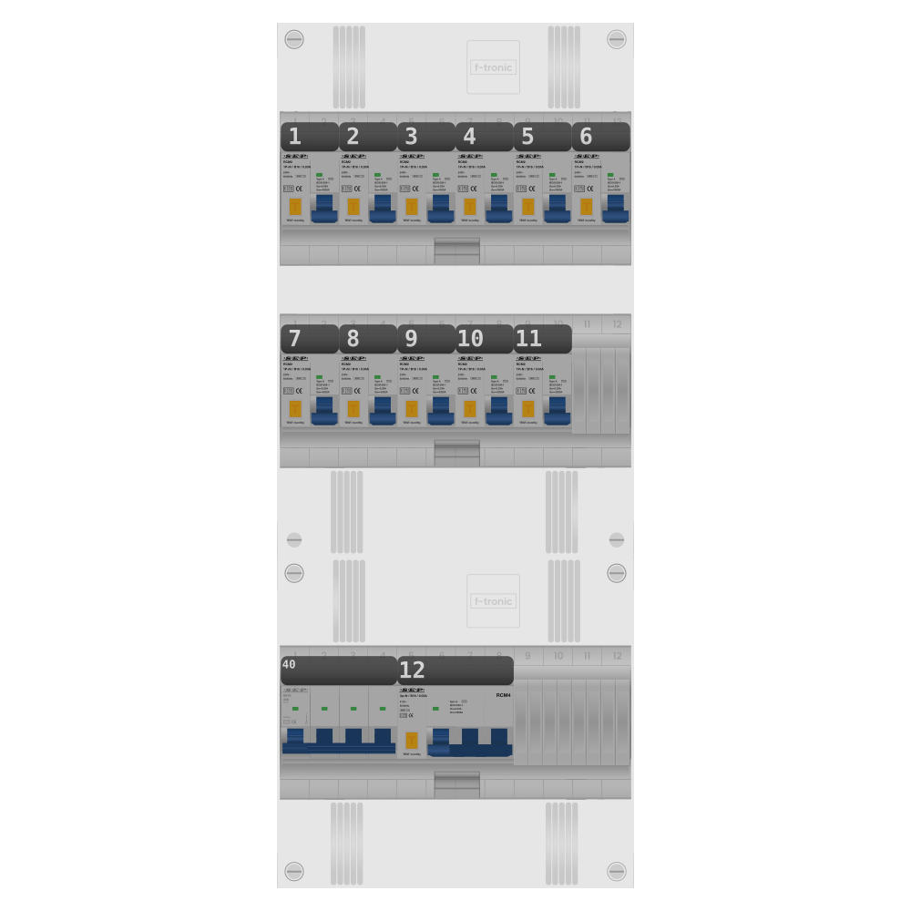 SEP Pro Groepenkast 3 fase 11 alamat + kracht