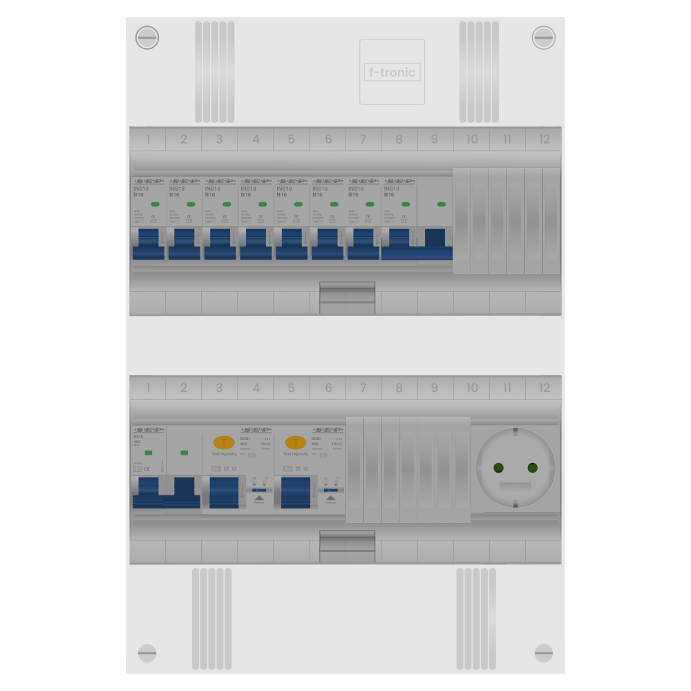 SEP Pro Groepenkast PV-ready 63A 1 fase 7 groepen + wcd + kookgroep