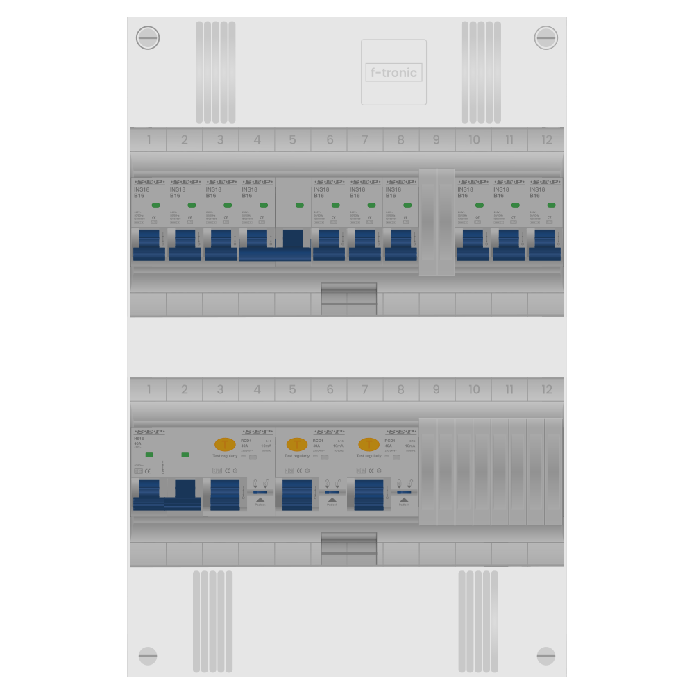 SEP Pro Groepenkast PV-ready 63A 1 fase 9 groepen + kookgroep