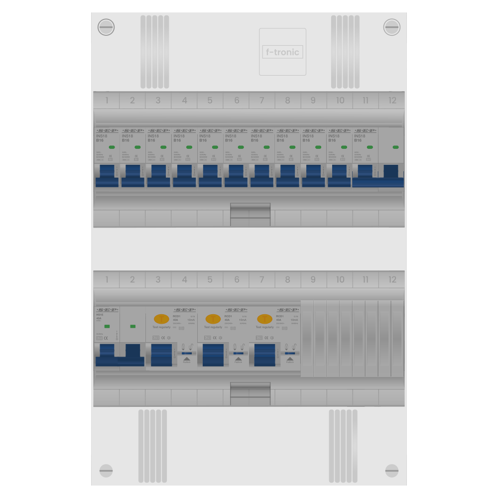 SEP Pro Groepenkast PV-ready 63A 1 fase 10 groepen + kookgroep