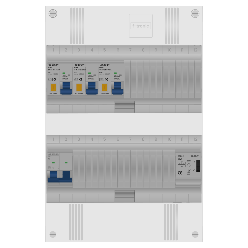 SEP Pro Groepenkast PV-ready 63A 1 fase 3 alamat + beltrafo