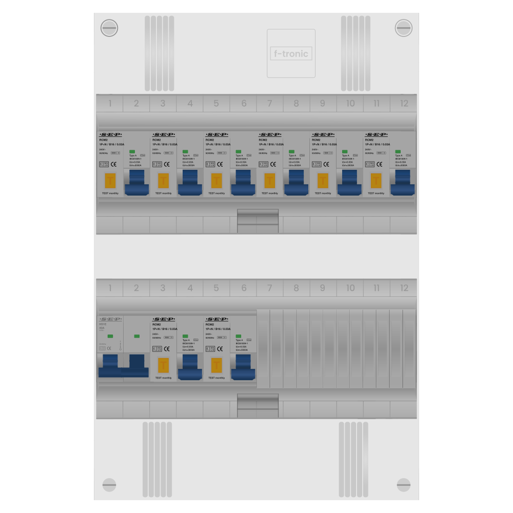 SEP Pro Groepenkast PV-ready 63A 1 fase 8 alamat
