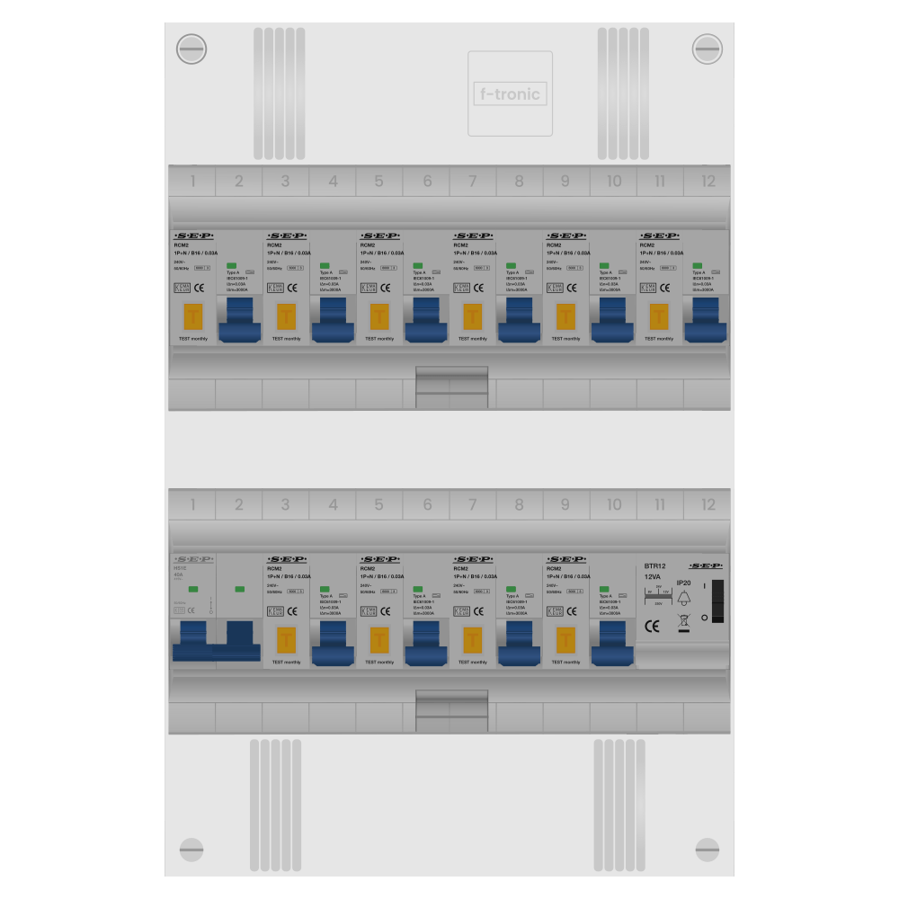 SEP Pro Groepenkast PV-ready 63A 1 fase 10 alamat + beltrafo