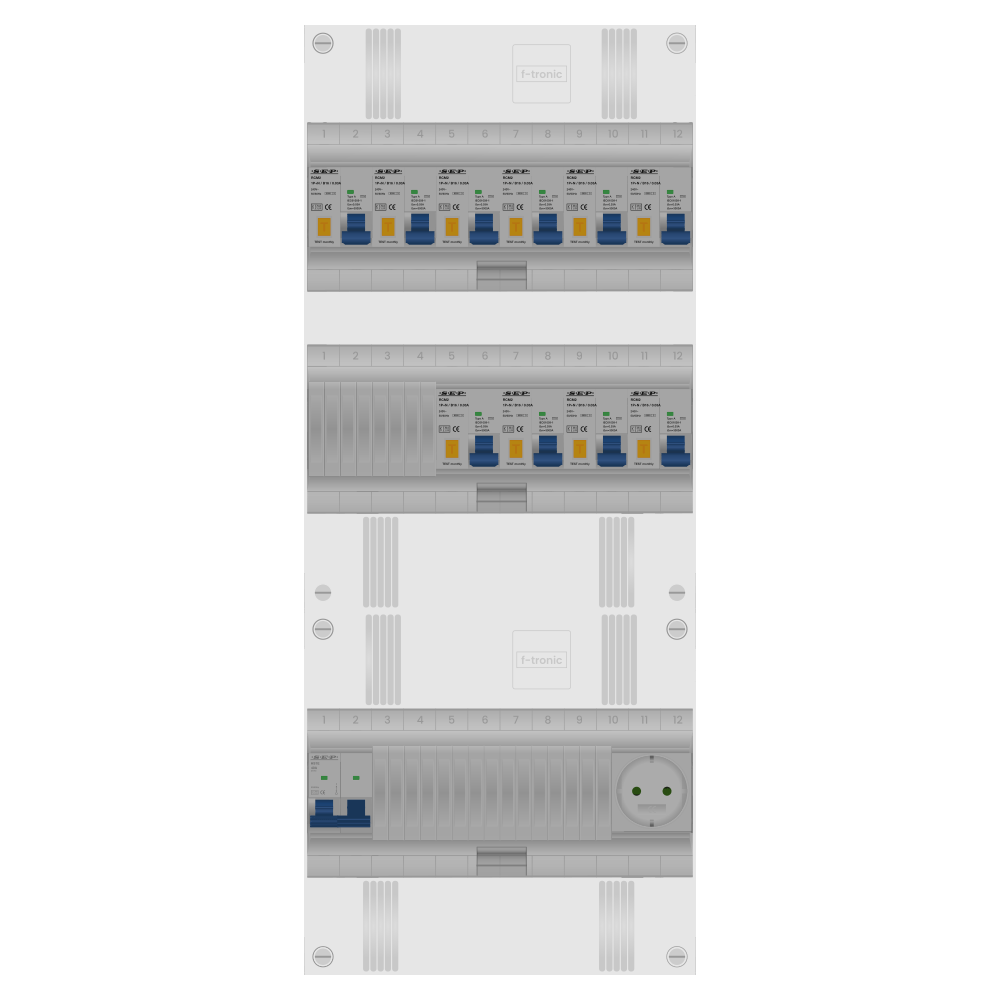 SEP Pro Groepenkast PV-ready 63A 1 fase 10 alamat + wcd