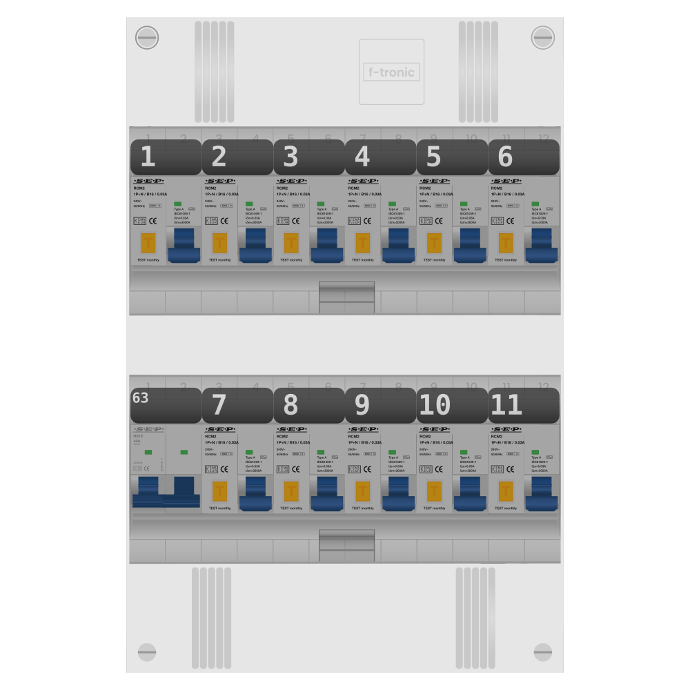 SEP Pro Groepenkast PV-ready 63A 1 fase 11 alamat