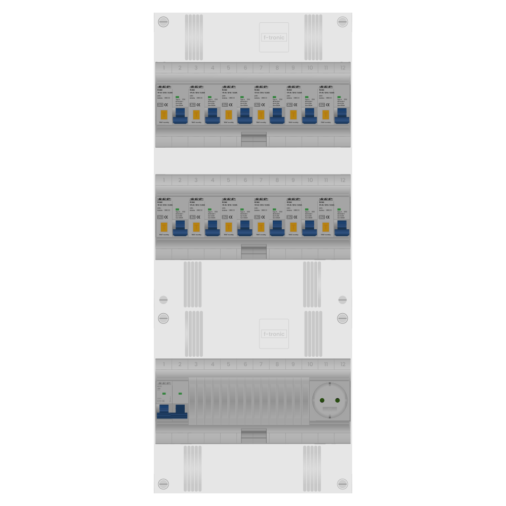 SEP Pro Groepenkast PV-ready 63A 1 fase 12 alamat + wcd