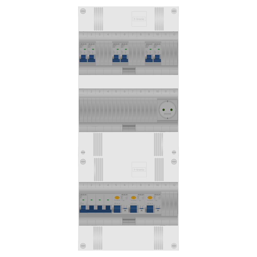 SEP Pro Groepenkast PV-ready 63A 3 fase 6 groepen + wcd