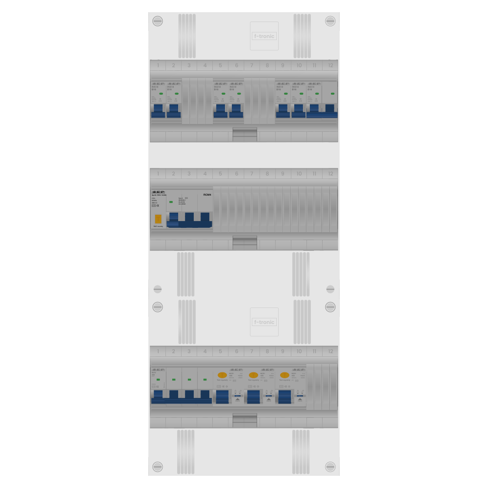 SEP Pro Groepenkast PV-ready 63A 3 fase 6 groepen + kookgroep + kracht