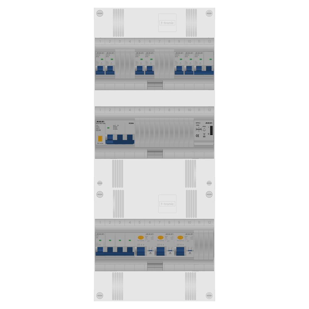 SEP Pro Groepenkast PV-ready 63A 3 fase 6 groepen + beltrafo + kookgroep + kracht