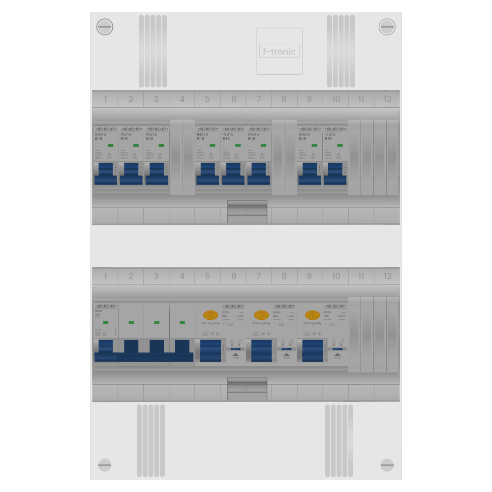 SEP Pro Groepenkast PV-ready 63A 3 fase 8 groepen