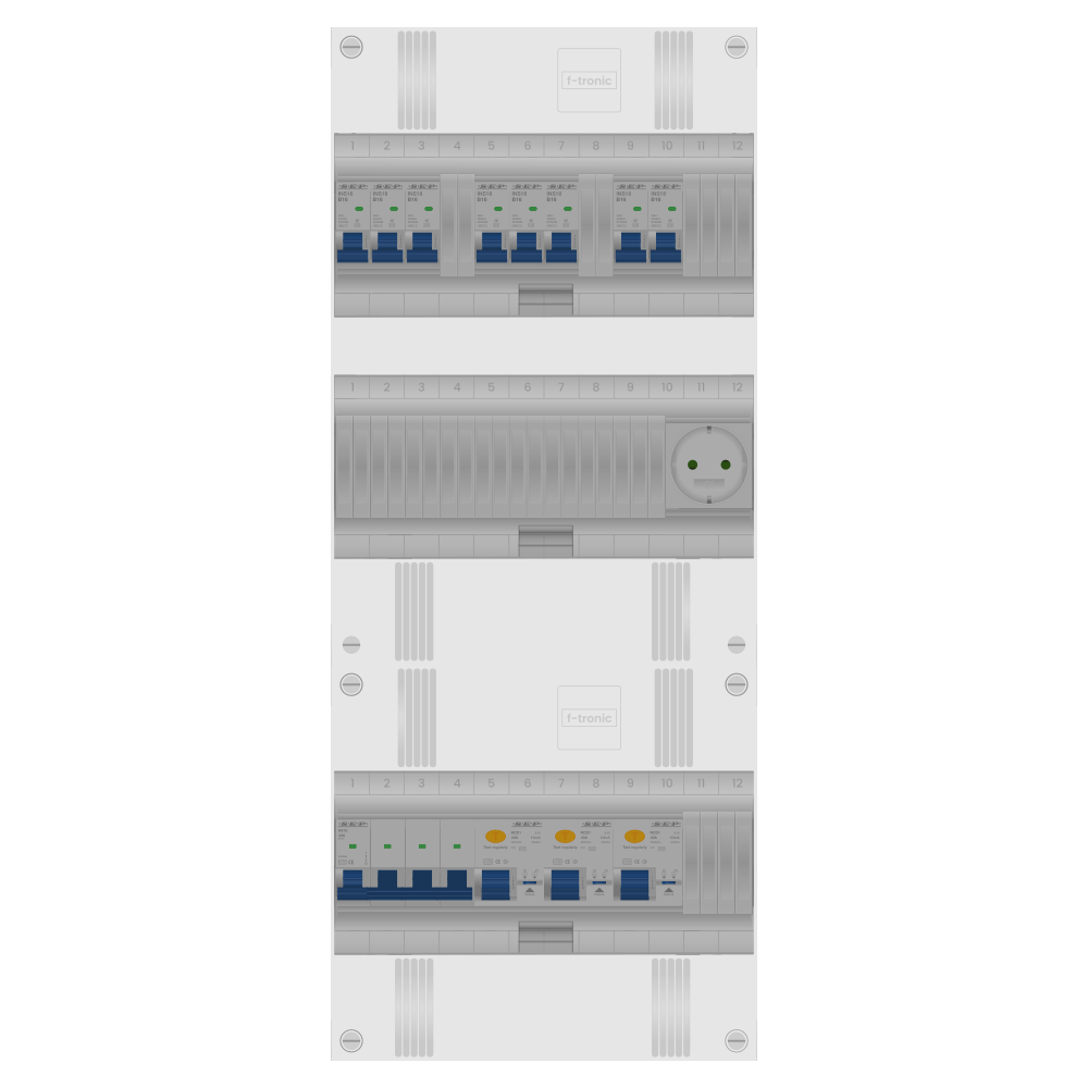 SEP Pro Groepenkast PV-ready 63A 3 fase 8 groepen + wcd