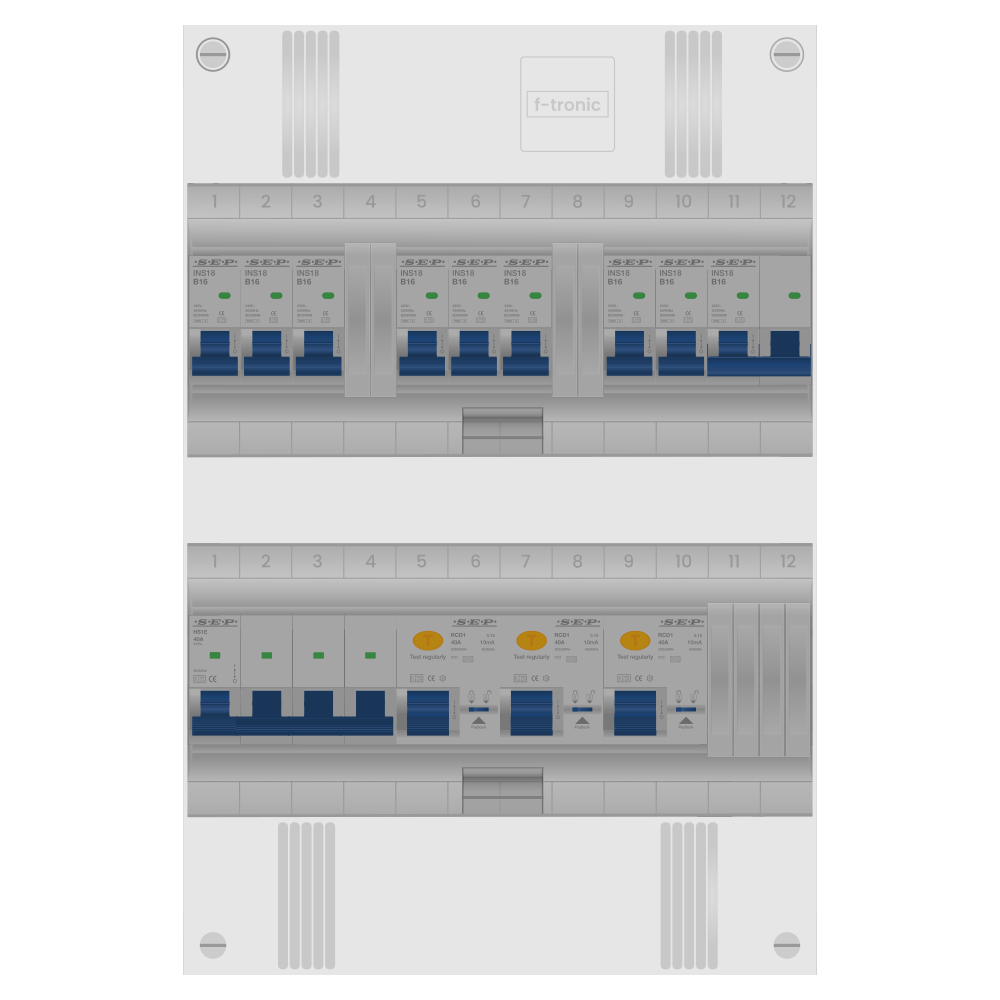 SEP Pro Groepenkast PV-ready 63A 3 fase 8 groepen + kookgroep