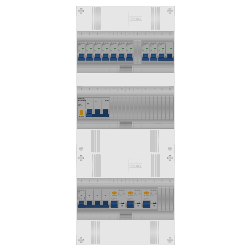 SEP Pro Groepenkast PV-ready 63A 3 fase 9 groepen + kookgroep + kracht