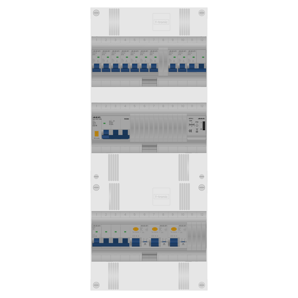 SEP Pro Groepenkast PV-ready 63A 3 fase 9 groepen + beltrafo + kookgroep + kracht