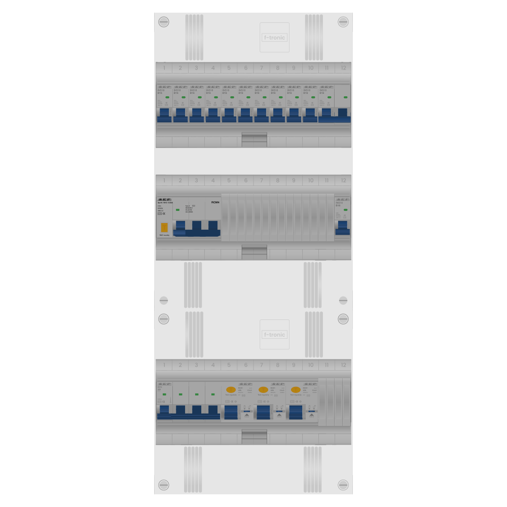 SEP Pro Groepenkast PV-ready 63A 3 fase 11 groepen + kookgroep + kracht