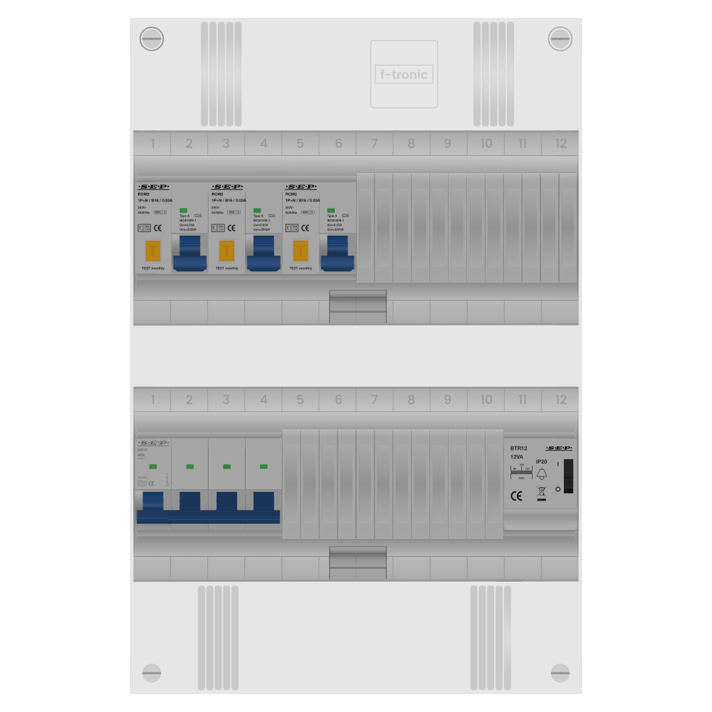 SEP Pro Groepenkast PV-ready 63A 3 fase 3 alamat + beltrafo