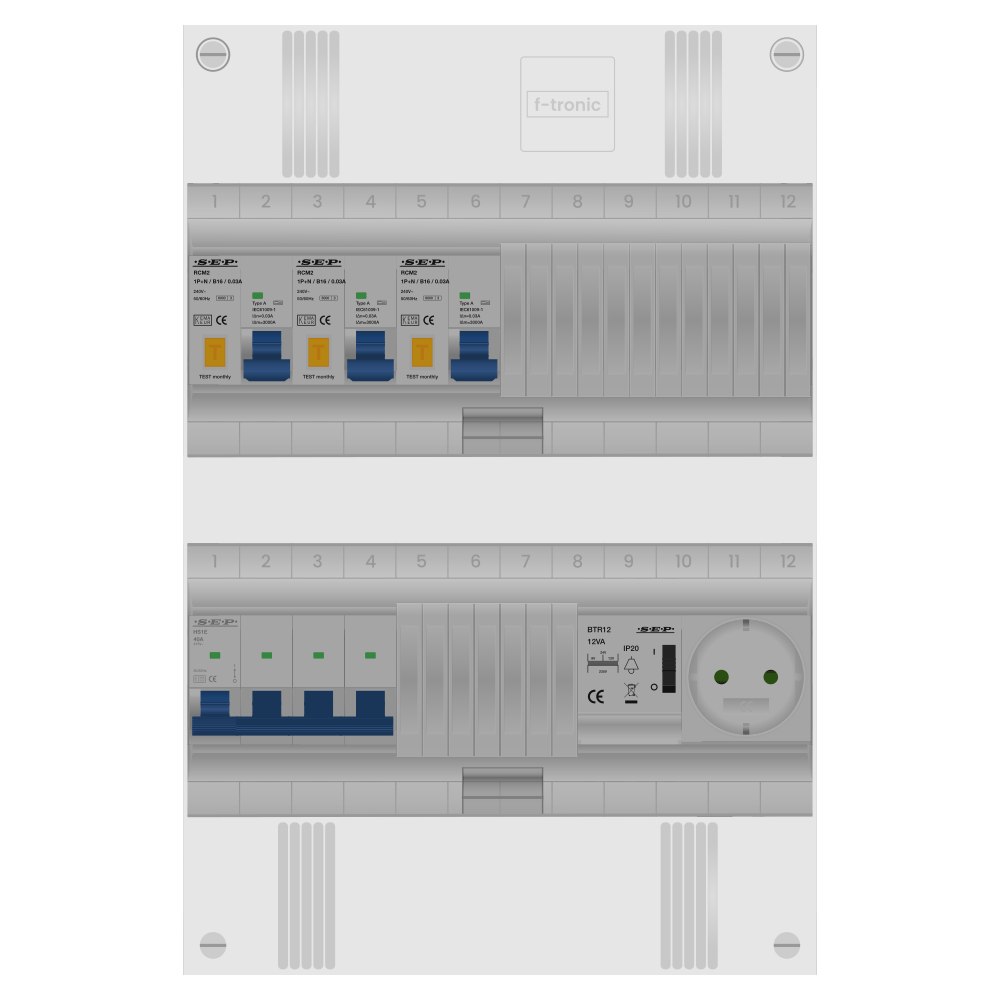 SEP Pro Groepenkast PV-ready 63A 3 fase 3 alamat + beltrafo + wcd