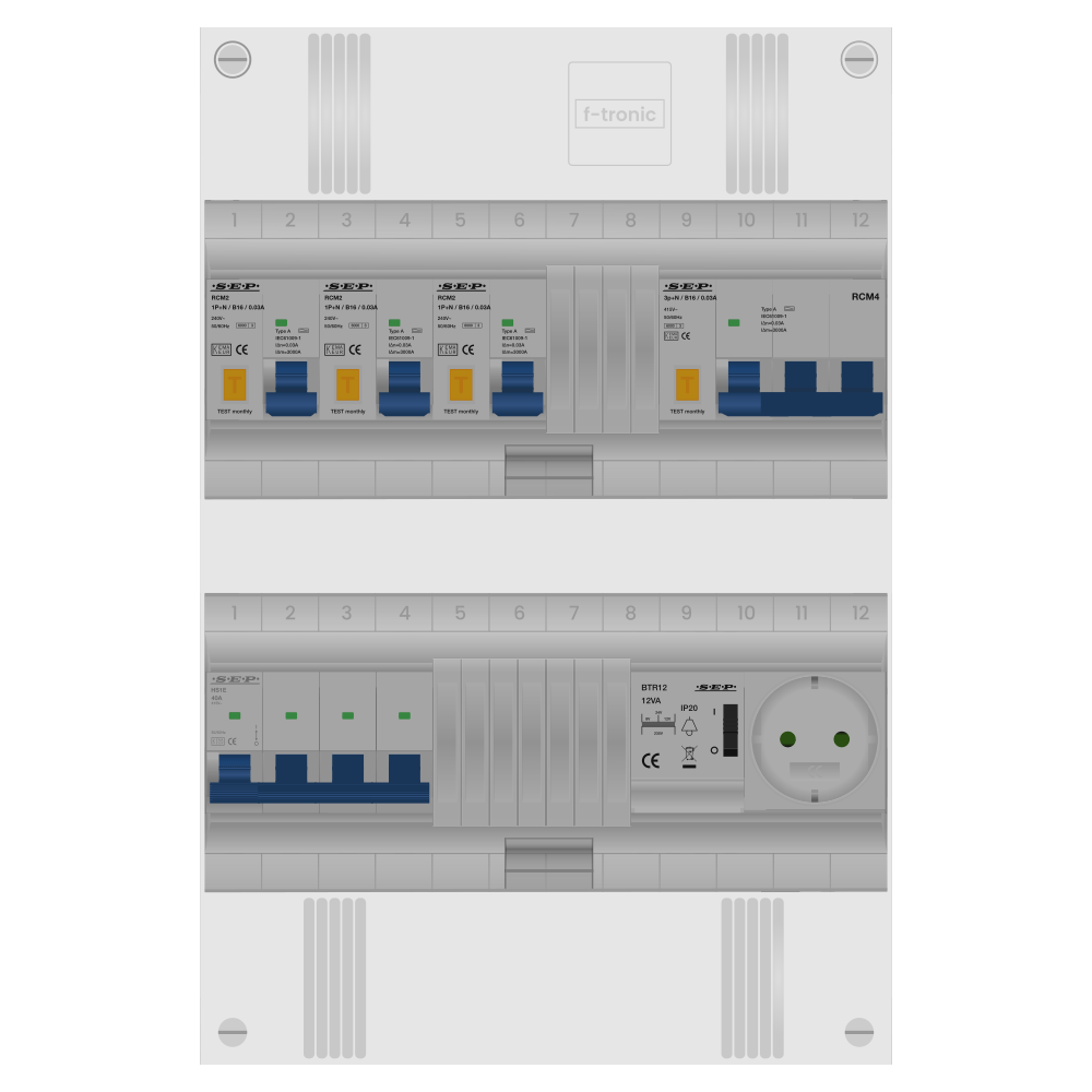 SEP Pro Groepenkast PV-ready 63A 3 fase 3 alamat + beltrafo + wcd + kracht