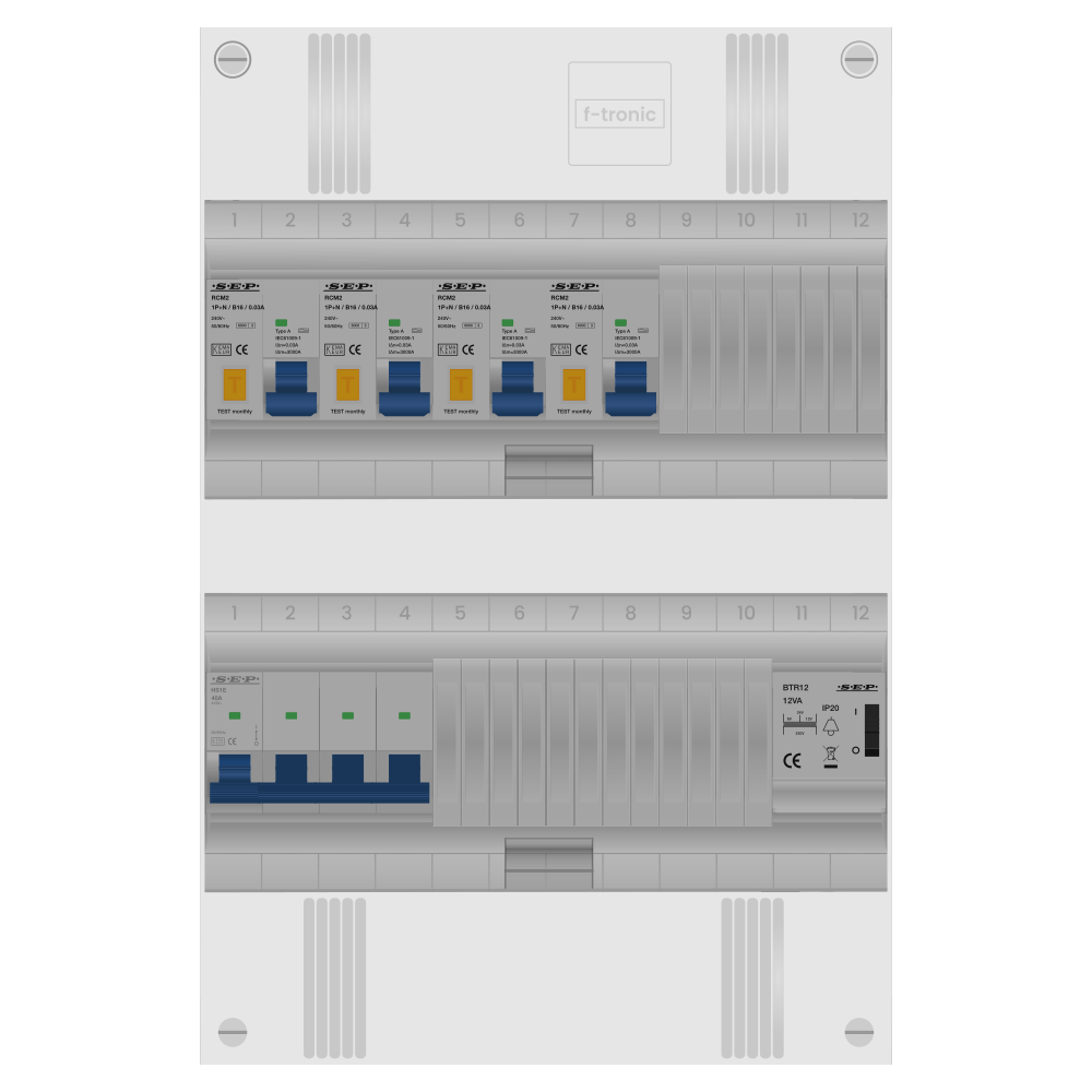 SEP Pro Groepenkast PV-ready 63A 3 fase 4 alamat + beltrafo