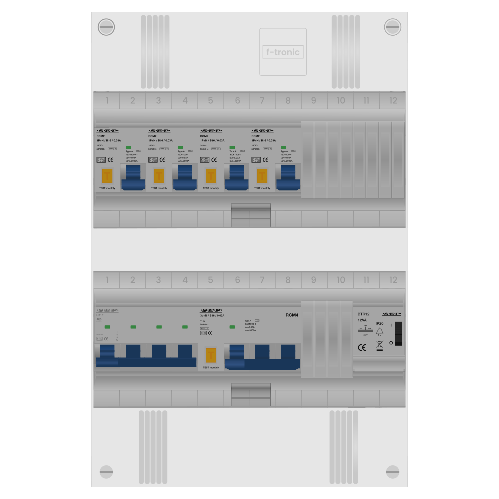 SEP Pro Groepenkast PV-ready 63A 3 fase 4 alamat + beltrafo + kracht