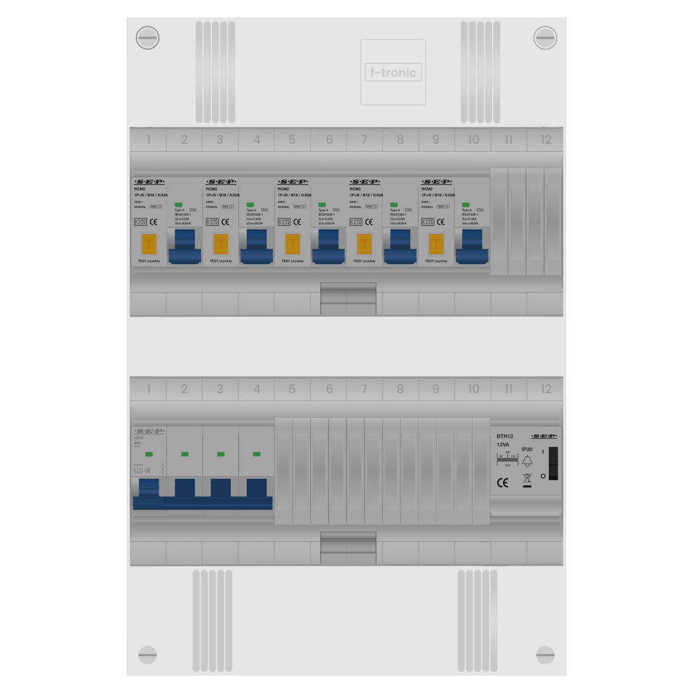 SEP Pro Groepenkast PV-ready 63A 3 fase 5 alamat + beltrafo