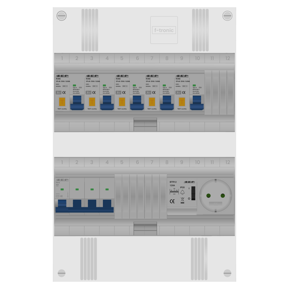 SEP Pro Groepenkast PV-ready 63A 3 fase 5 alamat + beltrafo + wcd