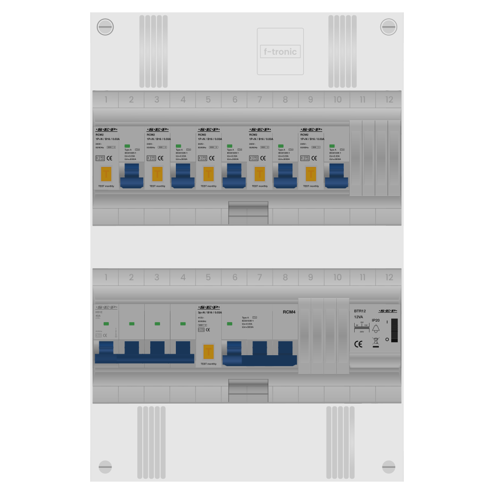 SEP Pro Groepenkast PV-ready 63A 3 fase 5 alamat + beltrafo + kracht
