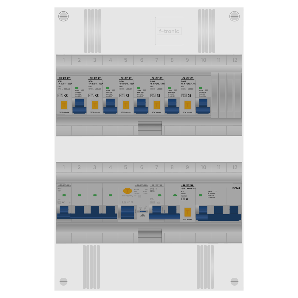 SEP Pro Groepenkast PV-ready 63A 3 fase 5 alamat + kookgroep + kracht