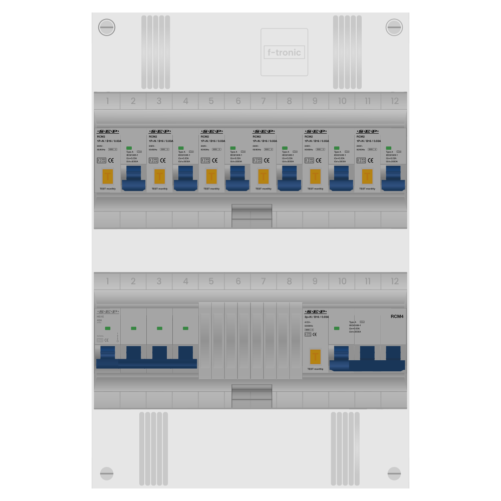 SEP Pro Groepenkast PV-ready 63A 3 fase 6 alamat + kracht