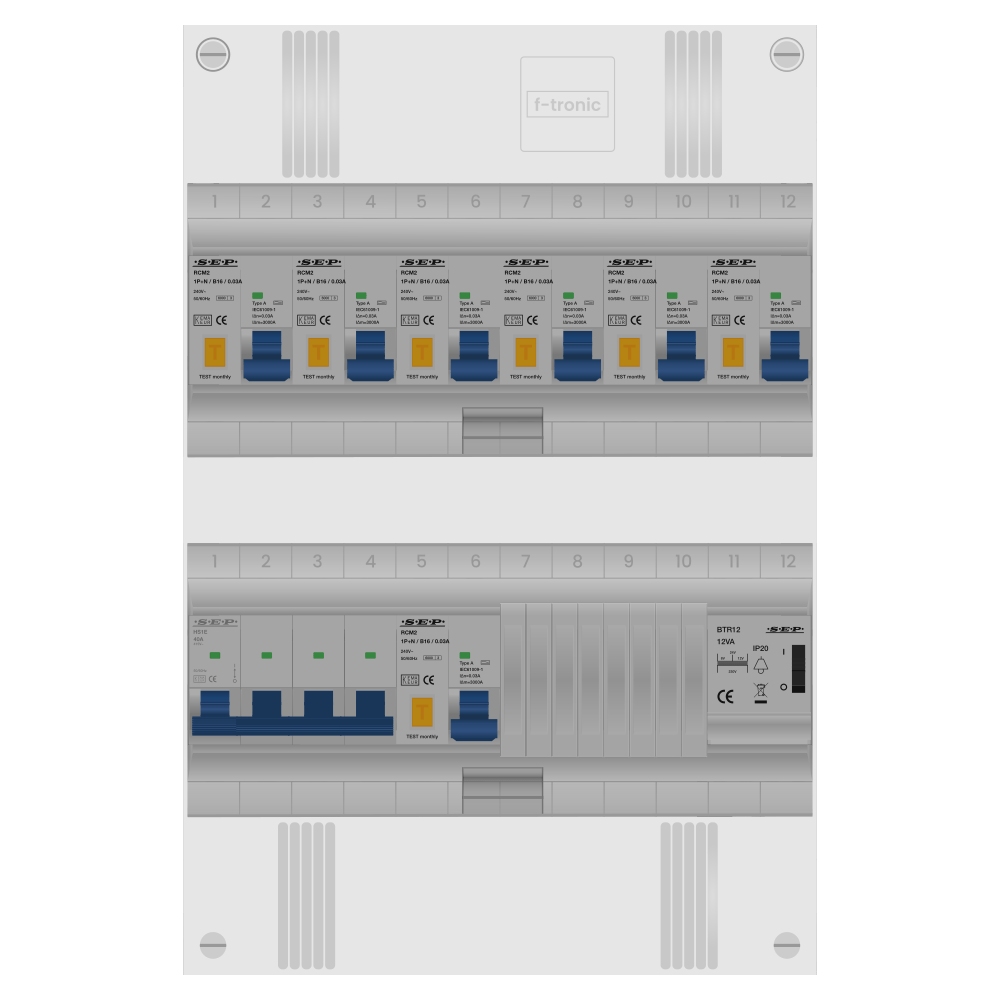 SEP Pro Groepenkast PV-ready 63A 3 fase 7 alamat + beltrafo