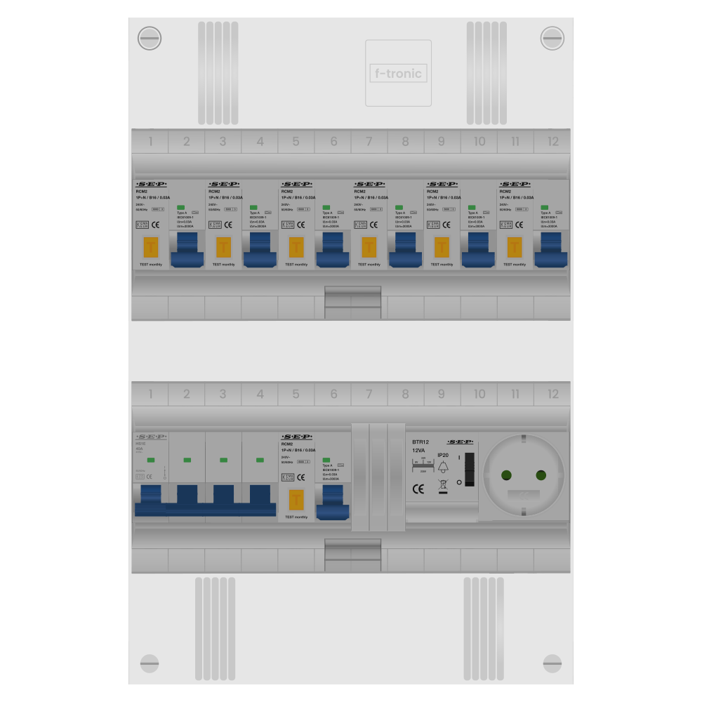 SEP Pro Groepenkast PV-ready 63A 3 fase 7 alamat + beltrafo + wcd