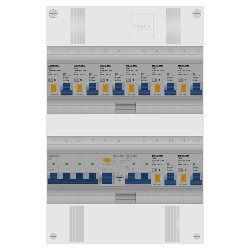 SEP Pro Groepenkast PV-ready 63A 3 fase 8 alamat + kookgroep