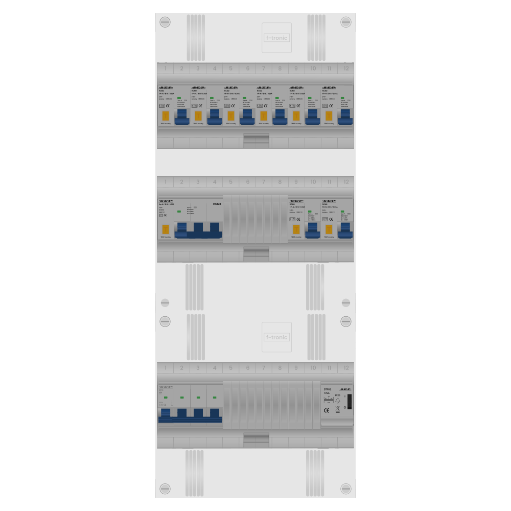 SEP Pro Groepenkast PV-ready 63A 3 fase 8 alamat + beltrafo + kracht