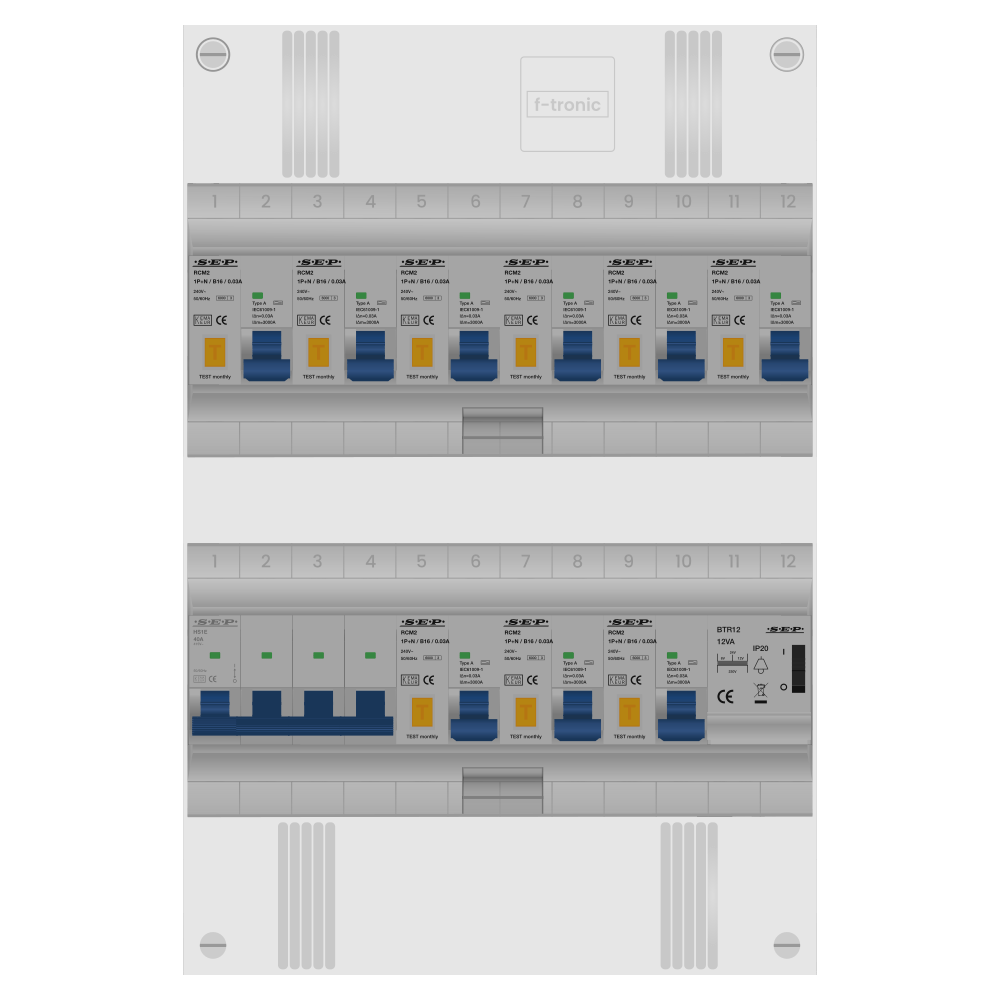 SEP Pro Groepenkast PV-ready 63A 3 fase 9 alamat + beltrafo