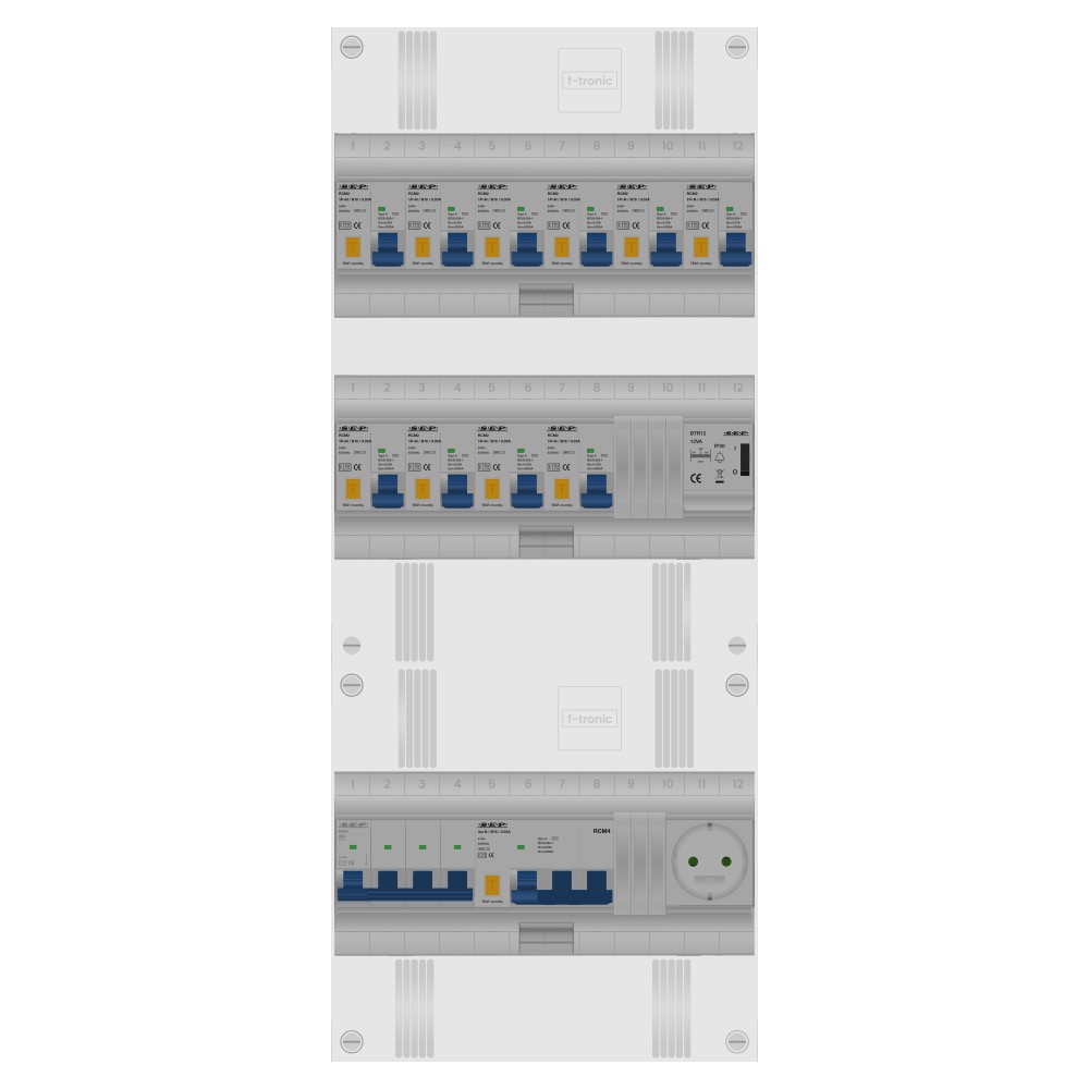 SEP Pro Groepenkast PV-ready 63A 3 fase 10 alamat + beltrafo + wcd + kracht