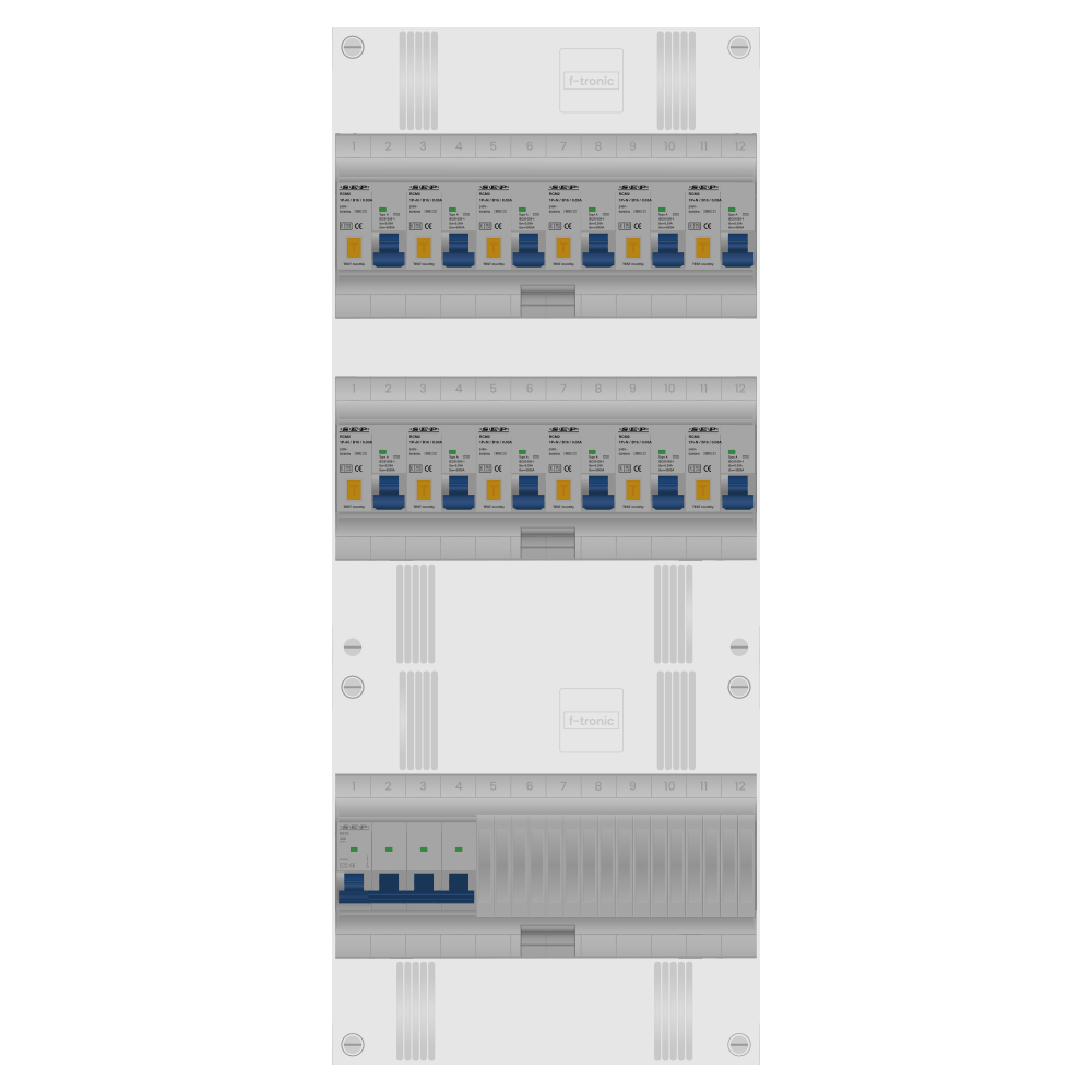 SEP Pro Groepenkast PV-ready 63A 3 fase 12 alamat