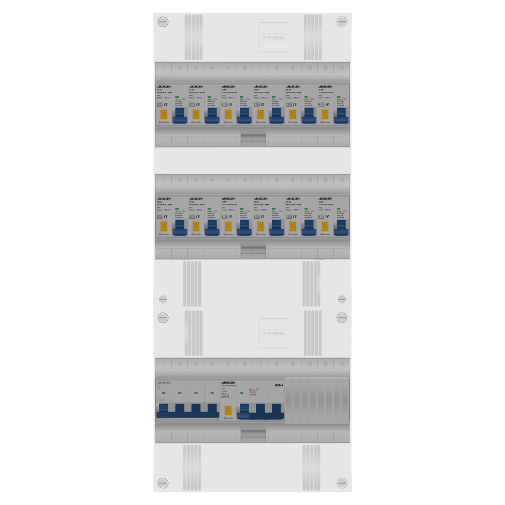 SEP Pro Groepenkast PV-ready 63A 3 fase 12 alamat + kracht