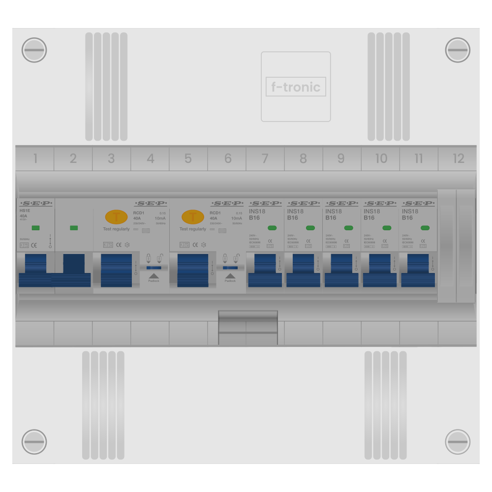 SEP Pro Groepenkast PV-ready 63A 1 fase 5 groepen 1 rij