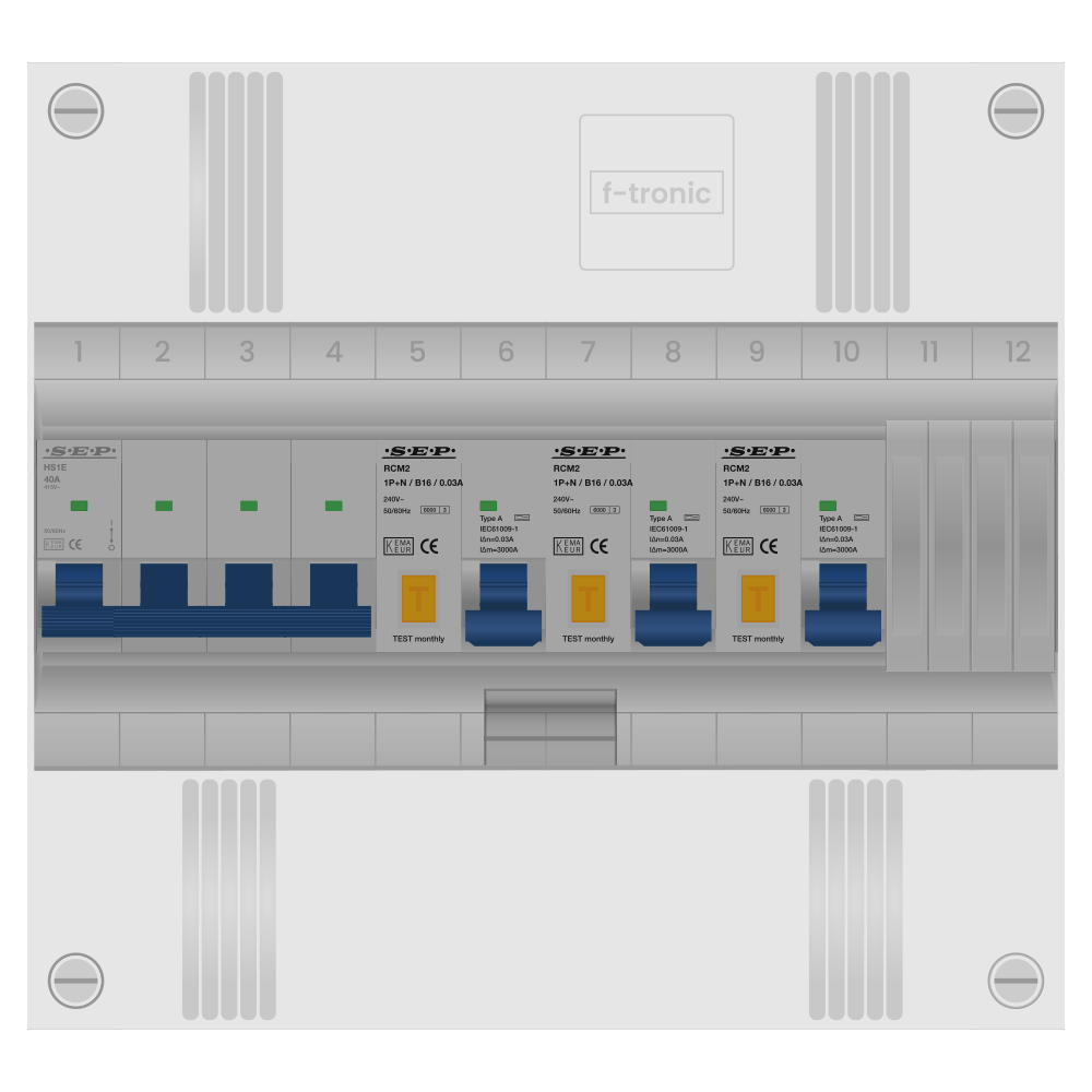 SEP Pro Groepenkast PV-ready 63A 3 fase 3 alamat 1 rij