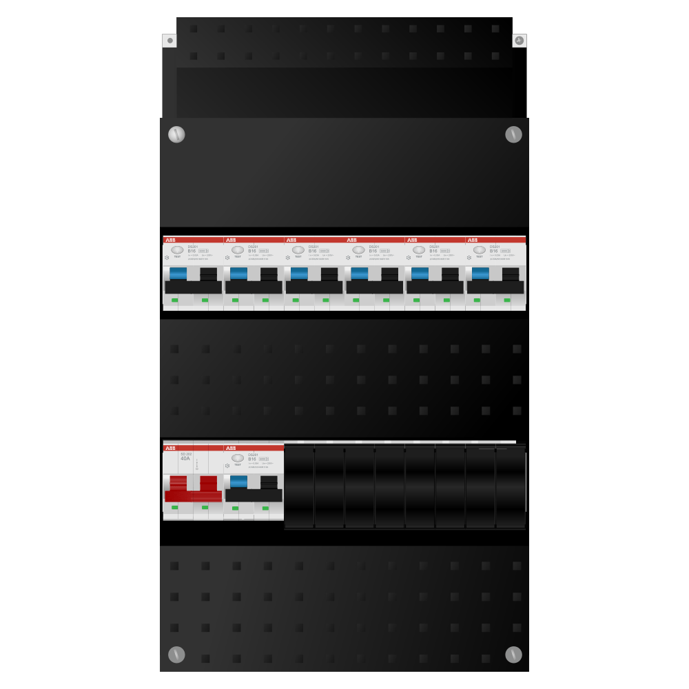 ABB Groepenkast 1 fase 7 alamat SN201