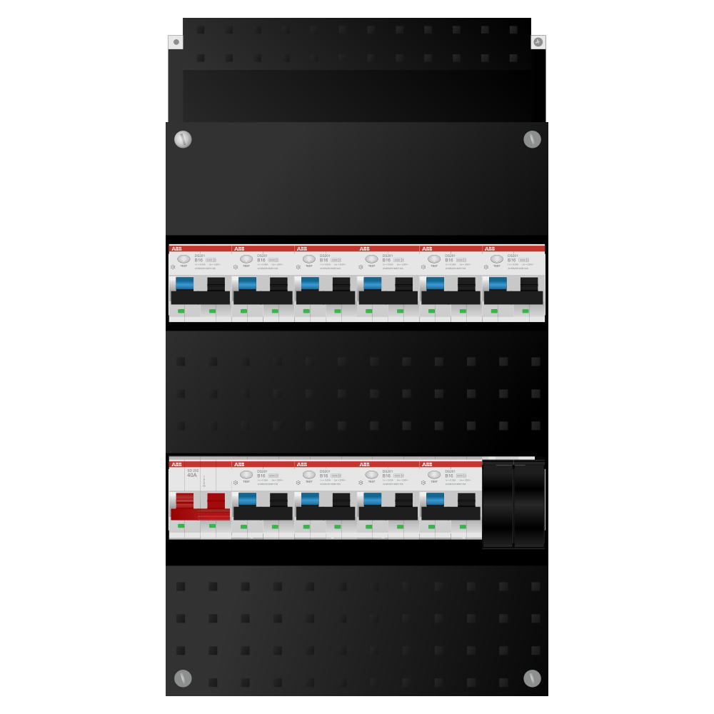 ABB Groepenkast 1 fase 10 alamat SN201