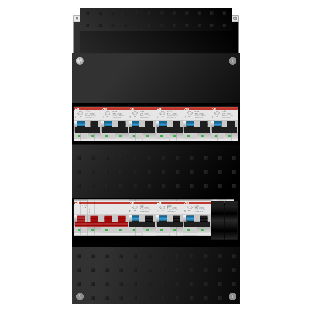 ABB Groepenkast 3 fase 9 alamat SN201