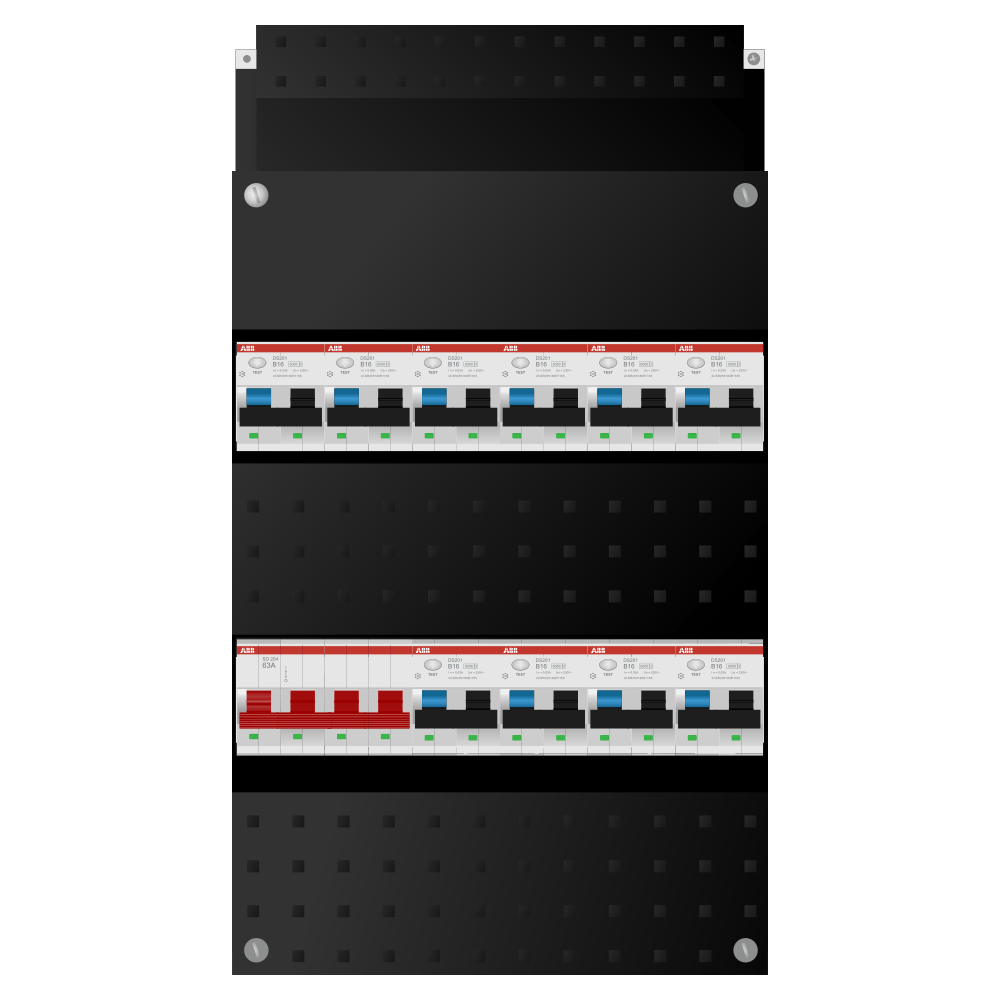ABB Groepenkast 3 fase 10 alamat SN201