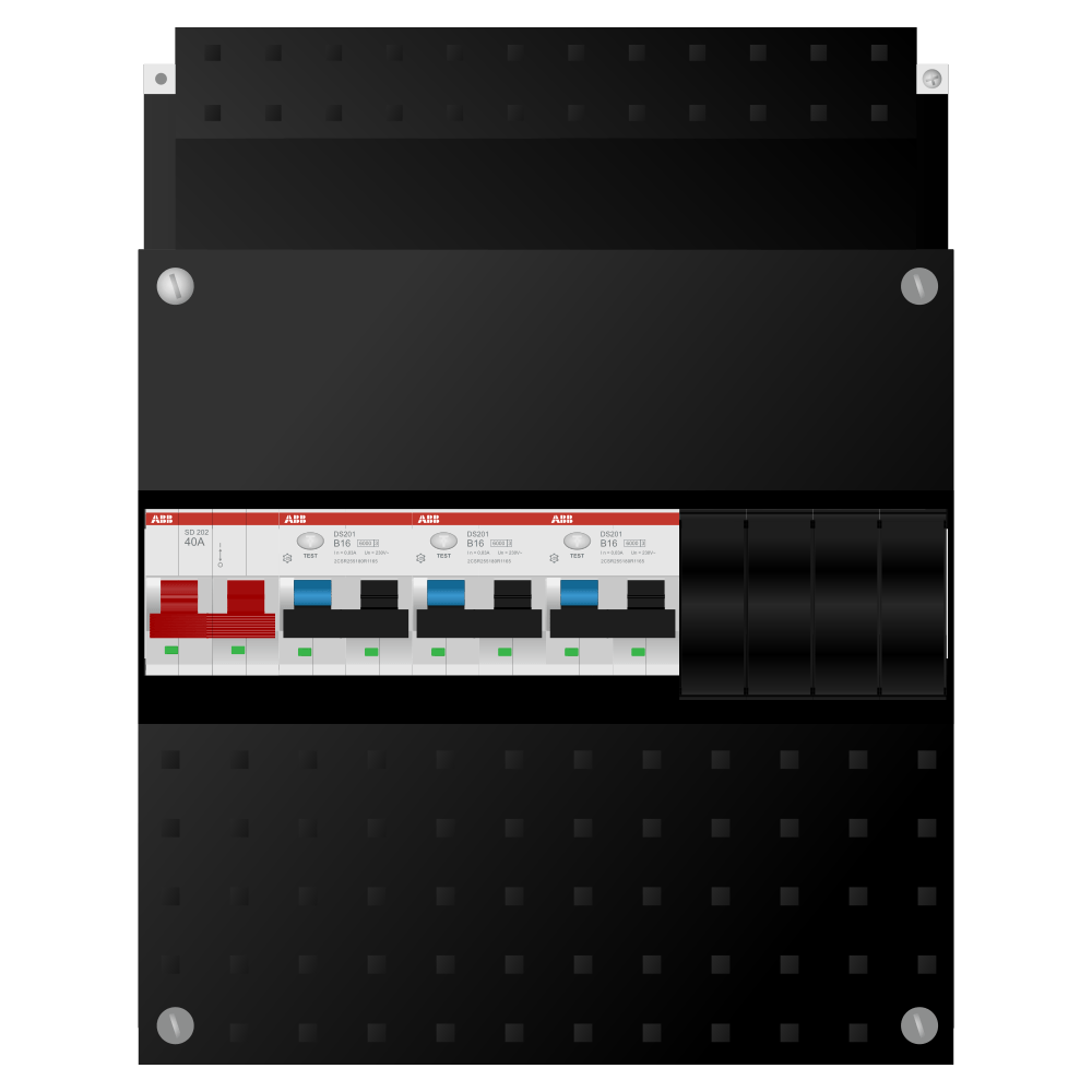 ABB Groepenkast 1 fase 3 alamat SN201