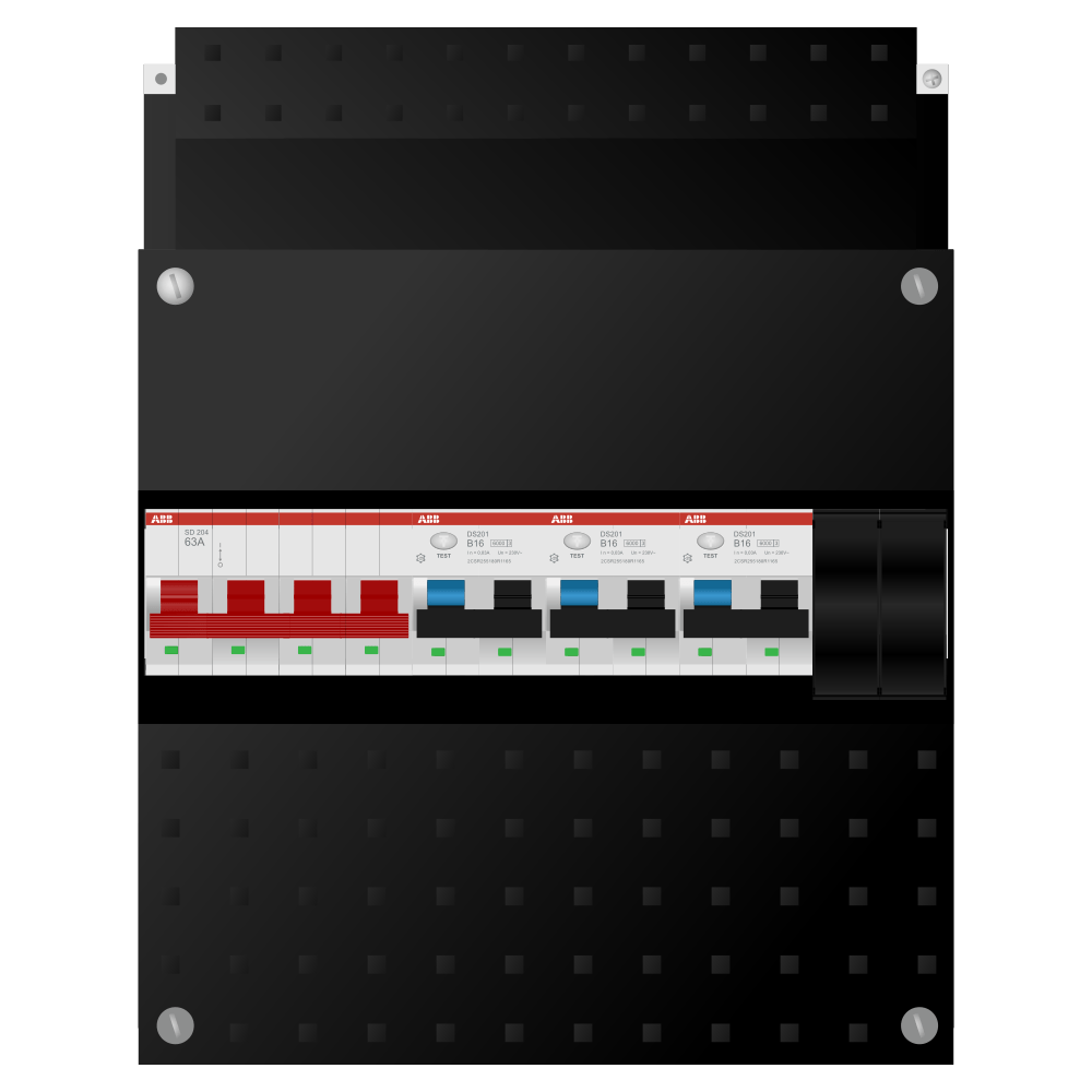 ABB Groepenkast 3 fase 3 alamat SN201