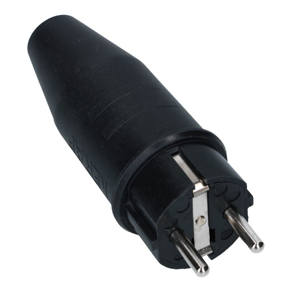 Rubber stekker met randaarde 16A 250VAC