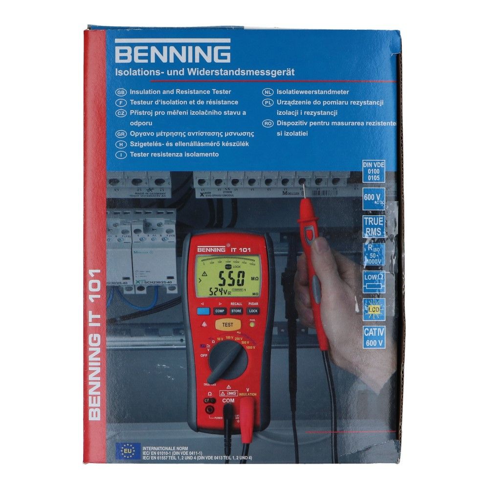Isolatietester en weerstandstester IT 101 True RMS