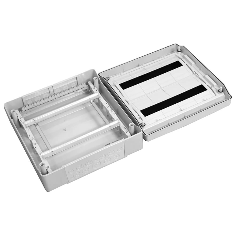 Ledige kast 18+18 modules IP65 464x432x160 mm