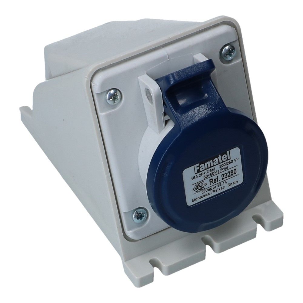 CEE female 3 polig 6H 16A IP54 wcd 220-240VAC