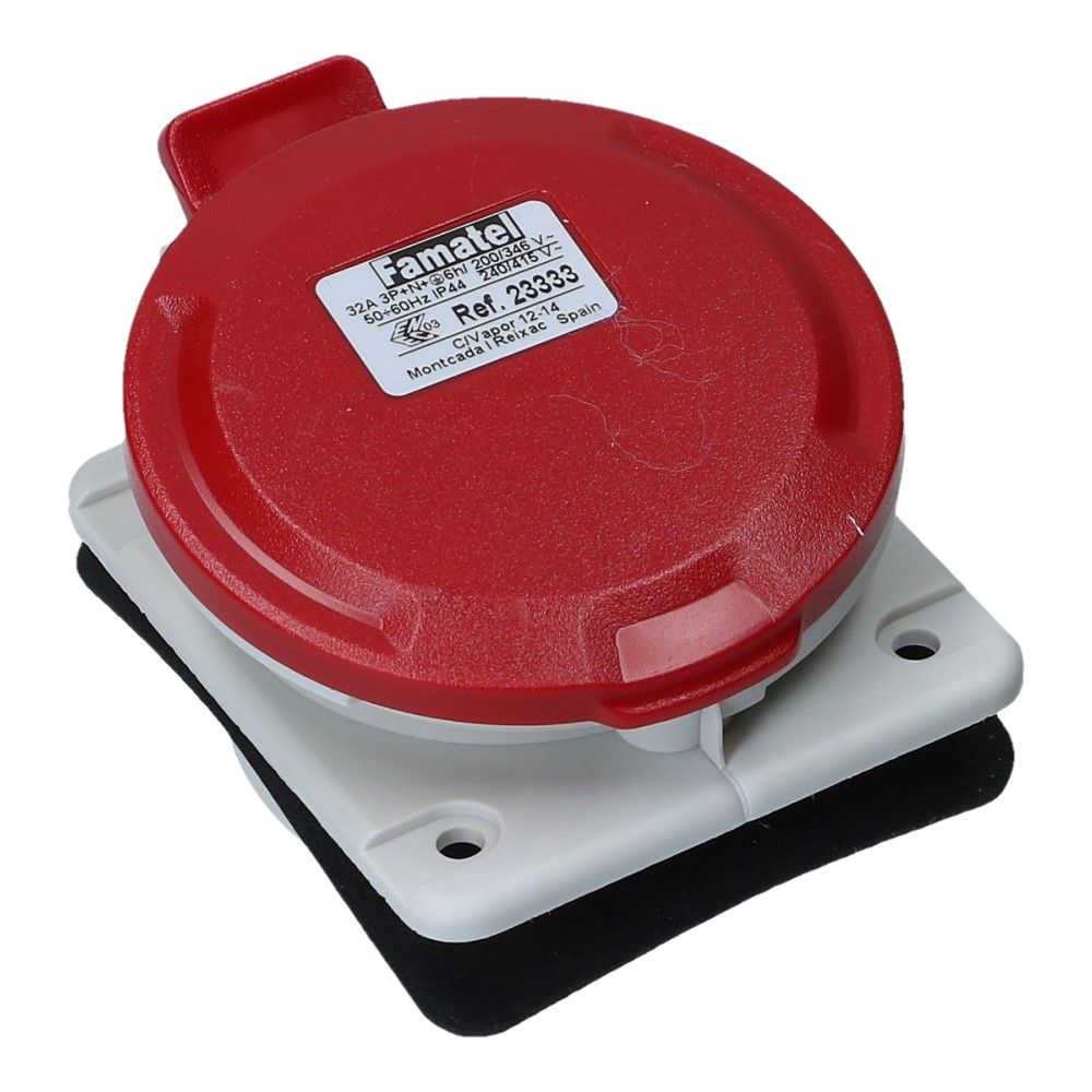 CEE female 5 polig 6H 32A IP54 inbouw wcd 380-415VAC